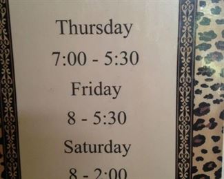 Our normal times, but remember that this sale is only TWO days.