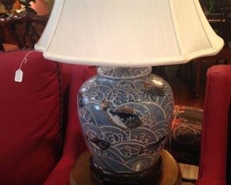 Lovely lamp in pale blue