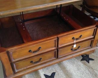 Pull toward you as a table