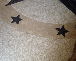 Large Texas star rug 9 feet 3 inches x 12 feet 10 inches