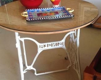 Singer sewing machine base table