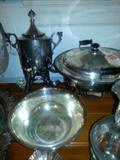 Samovar (coffee service) and other silverplate -  tons more!