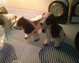 Darling spaniel dog salt & pepper shakers