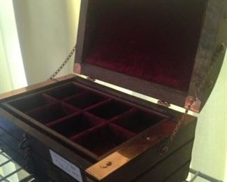 Sectioned for sorting jewelry