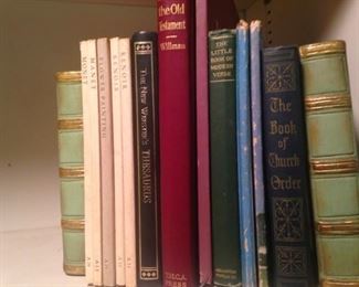 Green and gold Florentine bookends