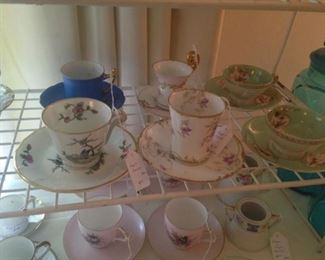 An array of sweet vintage cups & saucers
