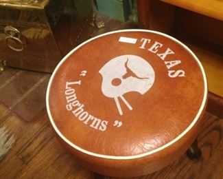 Texas Longhorns foot stool