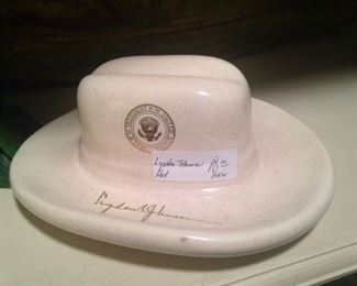 LBJ souvenir cigar ashtray