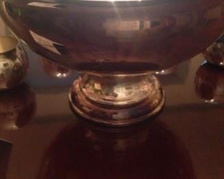 Silver plate punch bowl