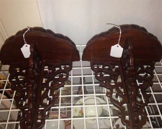 Wall display shelves