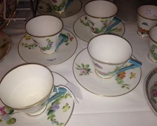 Note the unique turquoise pointed handles