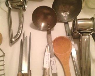 Assorted kitchen utensils