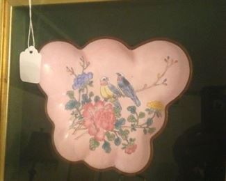 Another framed Asian bowl