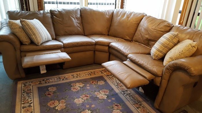 Lazy Boy sectional with recliners on both ends