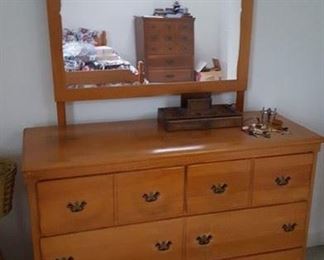 Dresser with mirror
