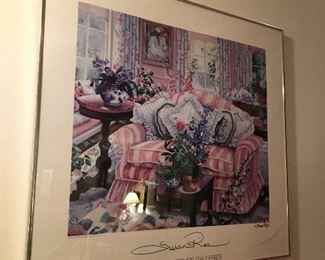 Framed Art Print Signed by Susan Rios