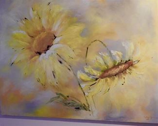 Martha Harrison large painting--Happy colors 3'x4'