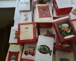 100 Hallmark Ornaments with boxes