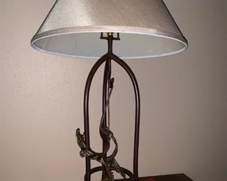 Iron Lamp with Spurs