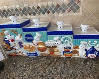 Awesome Pillsbury Doughboy Canister Set!