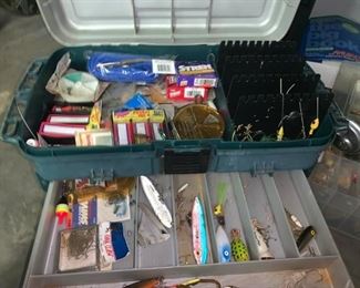 Fishing Tackle Boxes and Vintage Lures