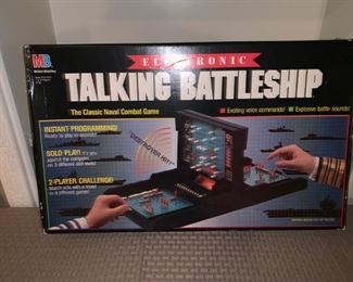 Vintage Electronic Talking Battleship Game