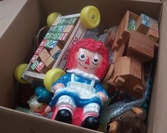 Boxes and boxes of toys and Xmas items that have been packed away for over 40 years are being opened and put out for sale!