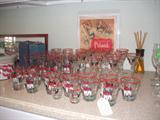 1947 Libbey Pickwick set of glasses with original ad.