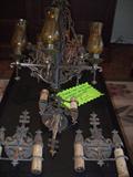 Antique chandlier w/6 sconces