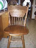 Oak Bar Stool - we have 4 of these