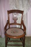 Antique Needlepoint Chair