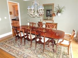 Dining room table & 8 chairs $1,500