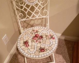 Mosaic Chair Shabby Chic Style