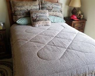Double Bed Headboard and Mattress