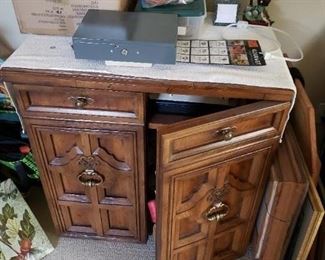 Cabinet with keys