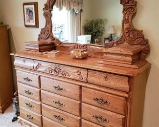 Oakwood Interiors Furniture Piece...just a fantastic piece of furniture. Some drawers have suede inserts for jewelry, etc. This piece has keys to it as well. 