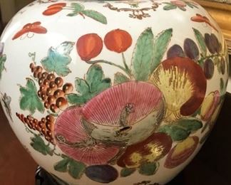 Marked Chinese lidded jar.