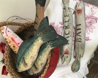 Decorative fish and fish signs