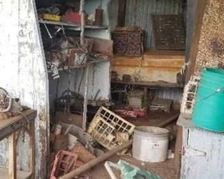 a view into the barn, we will post more pics when it is cleaned up 