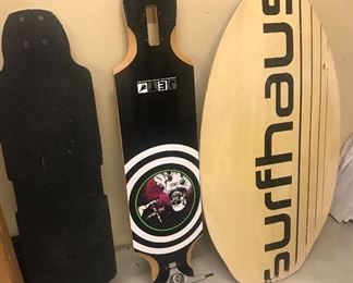 Skate boards & skim boards