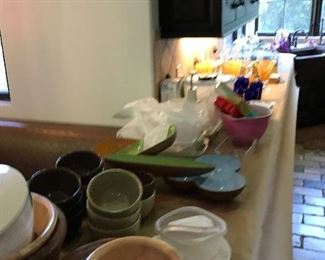 lots of like new dishes and kitchenware