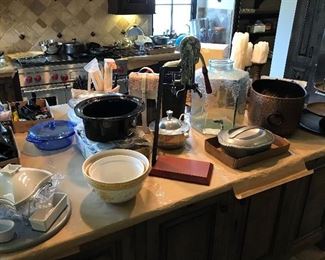 lots of like new dishes and kitchenware
