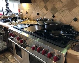 lots of like new dishes and kitchenware, pots & pans etc.