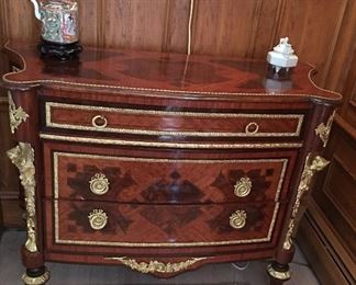 Beautiful Inlaid Ormolu Chest