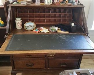 Inside of the Antique Secretary Desk