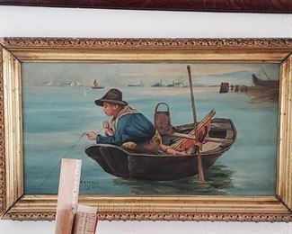 Antique Original Oil signed by Maker