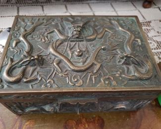 Antique 'Snake' Metal Box