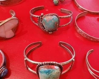 Turquoise and Sterling Silver Bracelets