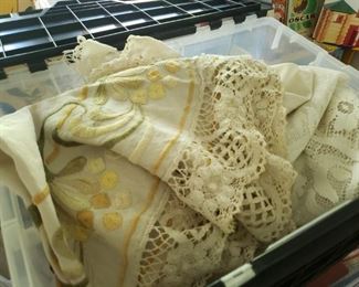 Vintage Doilies and Linens