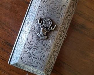Commemorative Elks Sterling Silver Vintage Coin Box